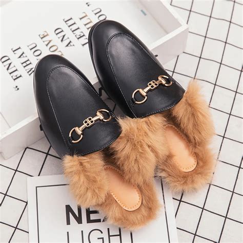 mocassin imitation gucci fourrure|Gucci loafer dupe.